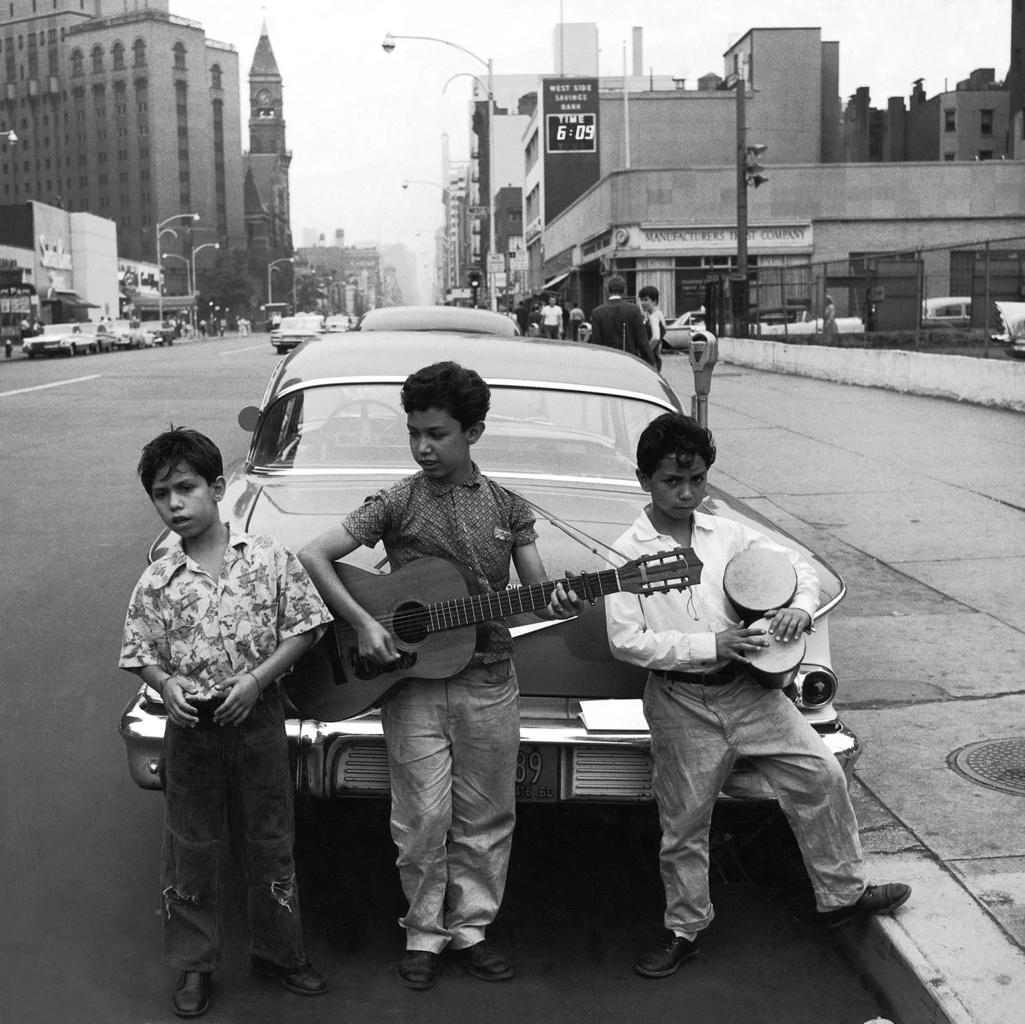 Futuros músicos de jazz, Greenwich Village, Nova York. (William Claxton)
